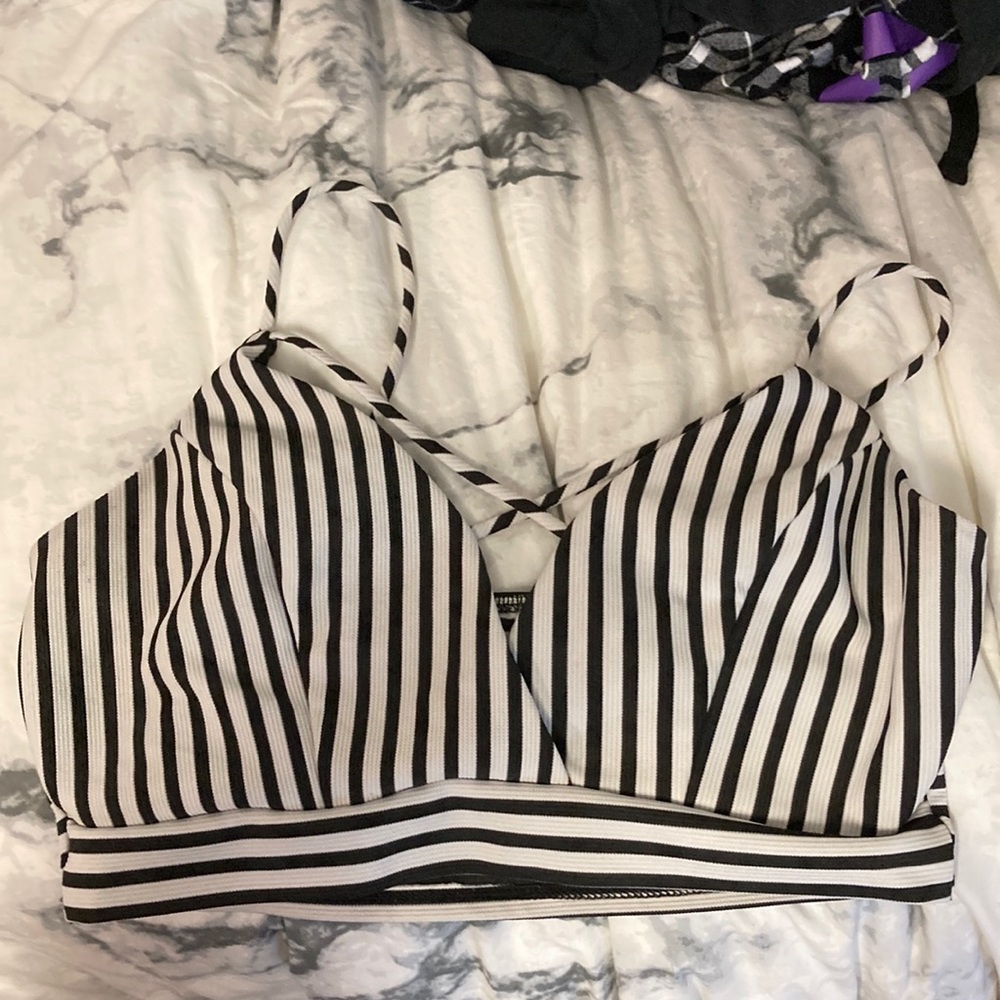 Striped bra top